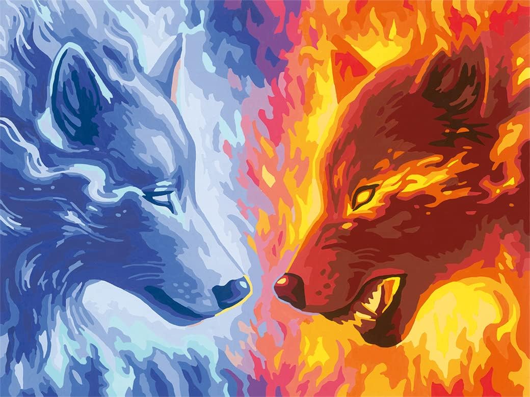 CreArt Fire & Ice Malen nach Zahlen, Neue Version