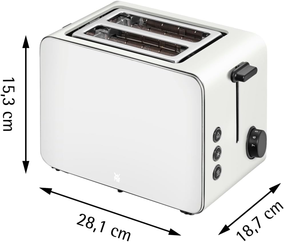 Toaster Stelio, Stelio - 2 Scheiben - Edelstahl grau matt - Doppelschlitz