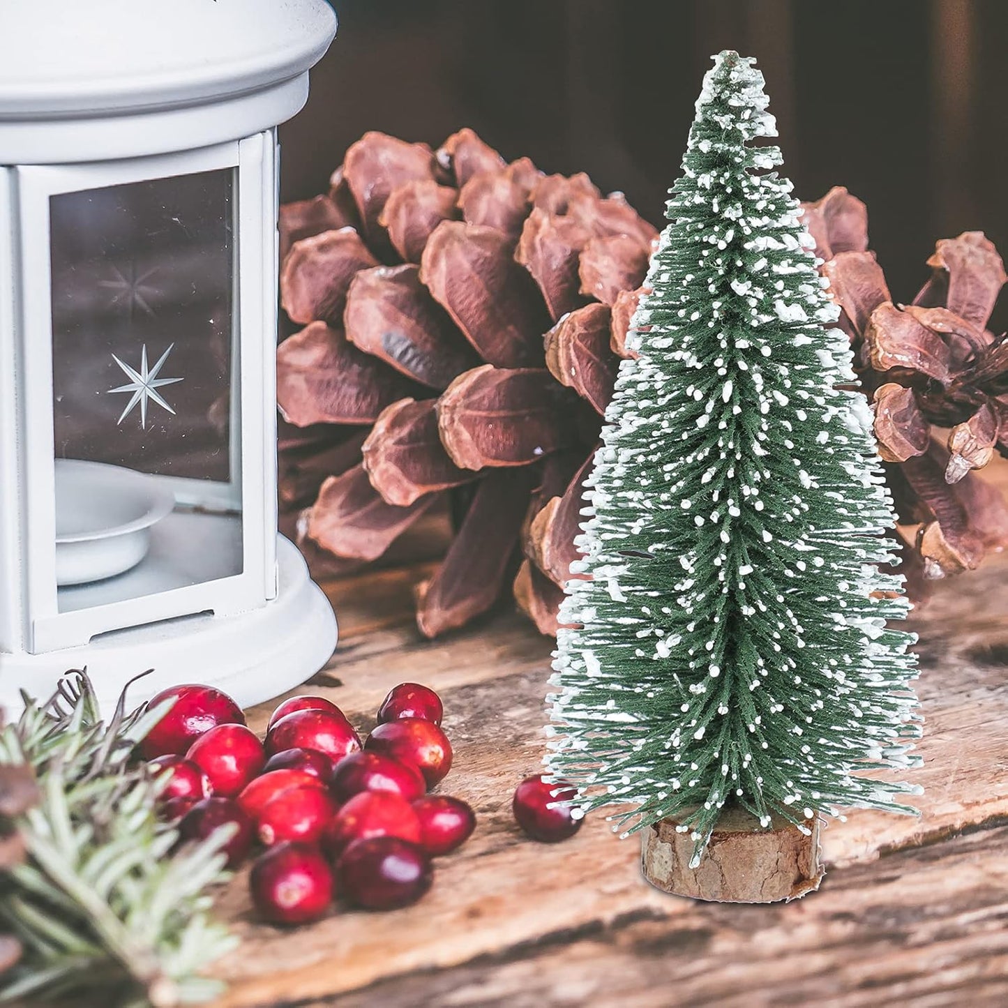 10er Pack Mini Weihnachtsbaum Ornamente