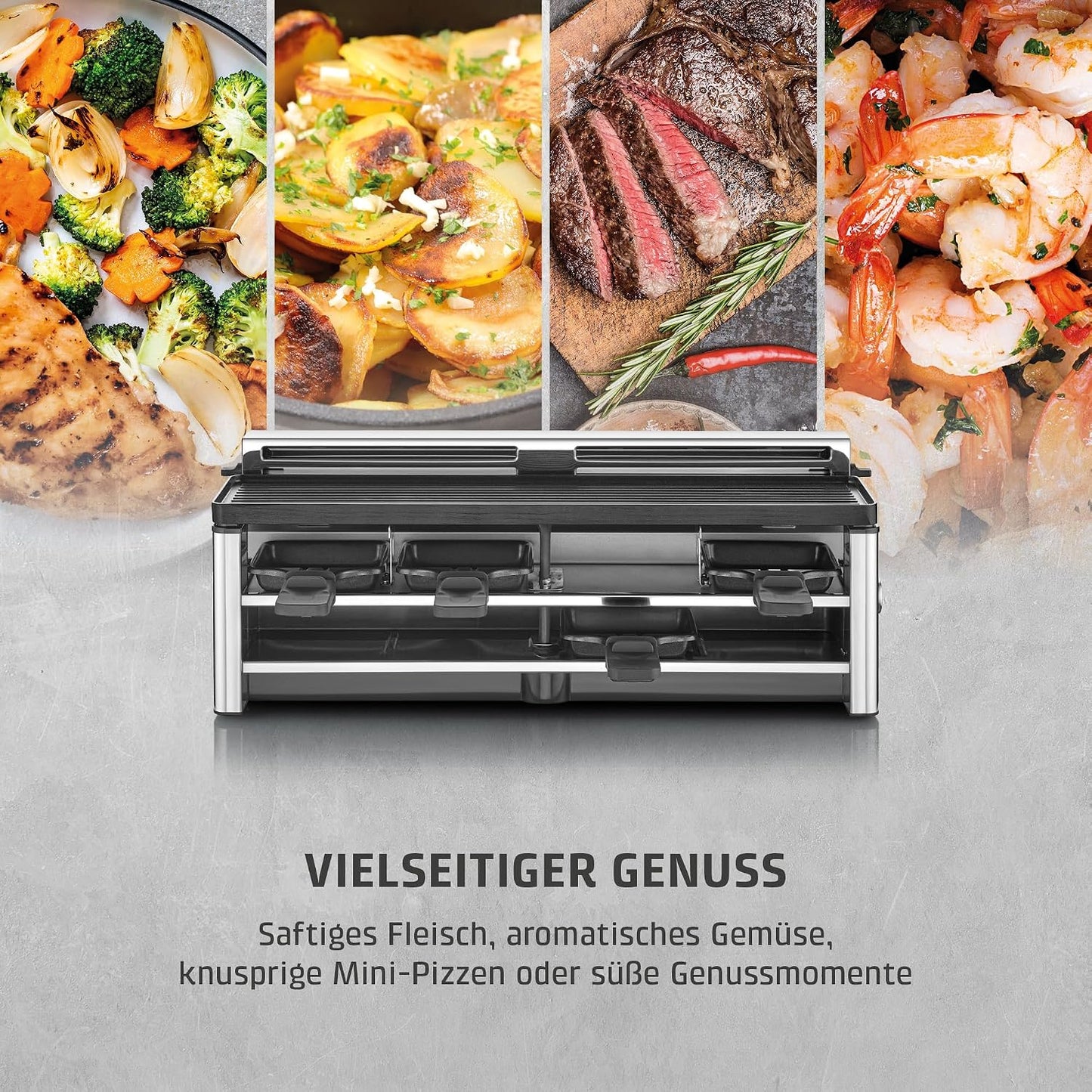 AirClean Raclettegrill mit Dunstabzug