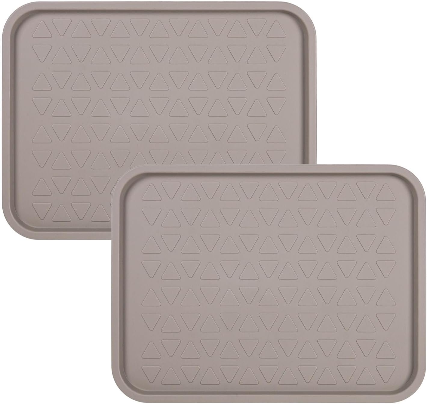 2-teiliges Schuhabtropfschalen-Set, Beige 38 x 50 cm 2 Stück