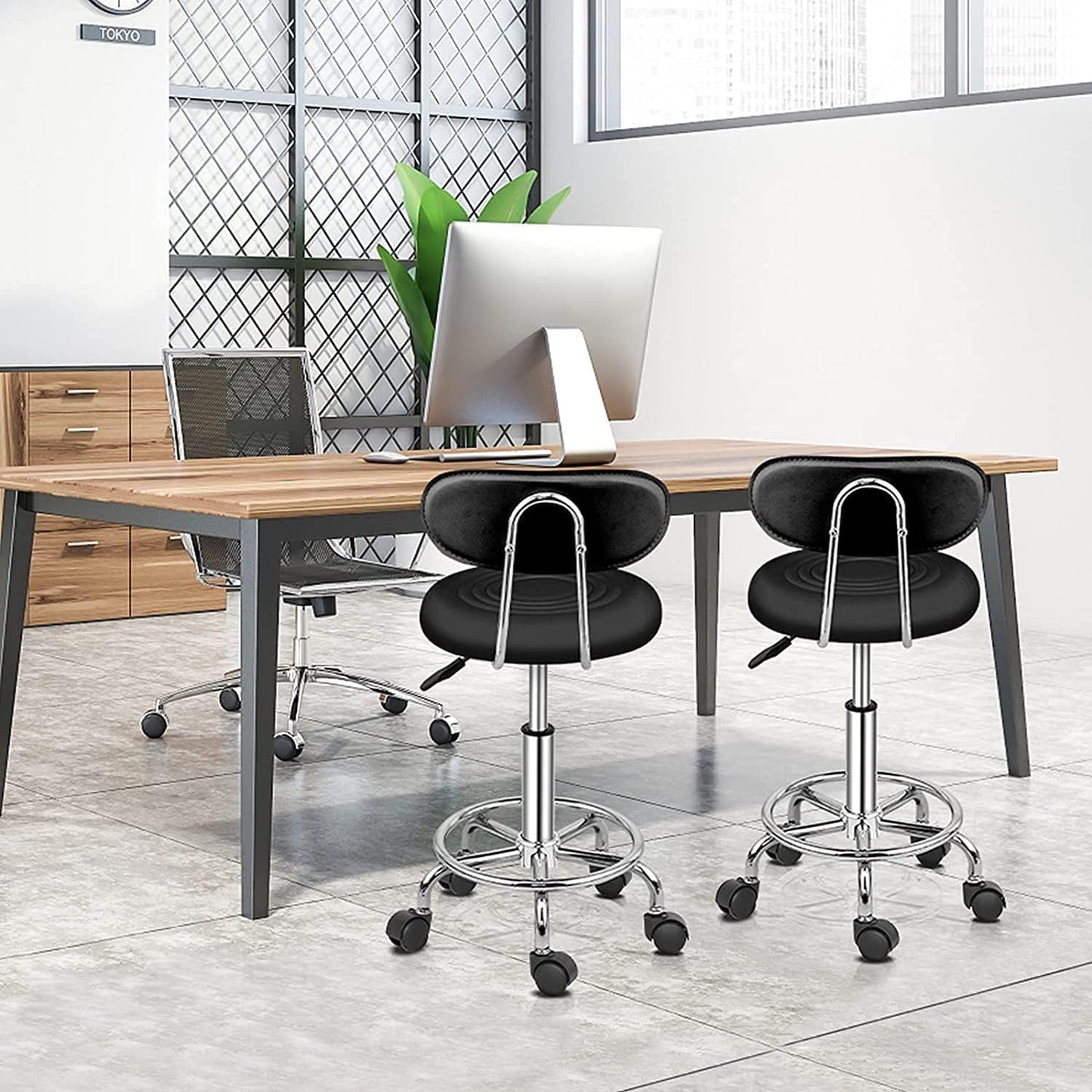Ergonomischer Arbeitshocker, Schwarz 1