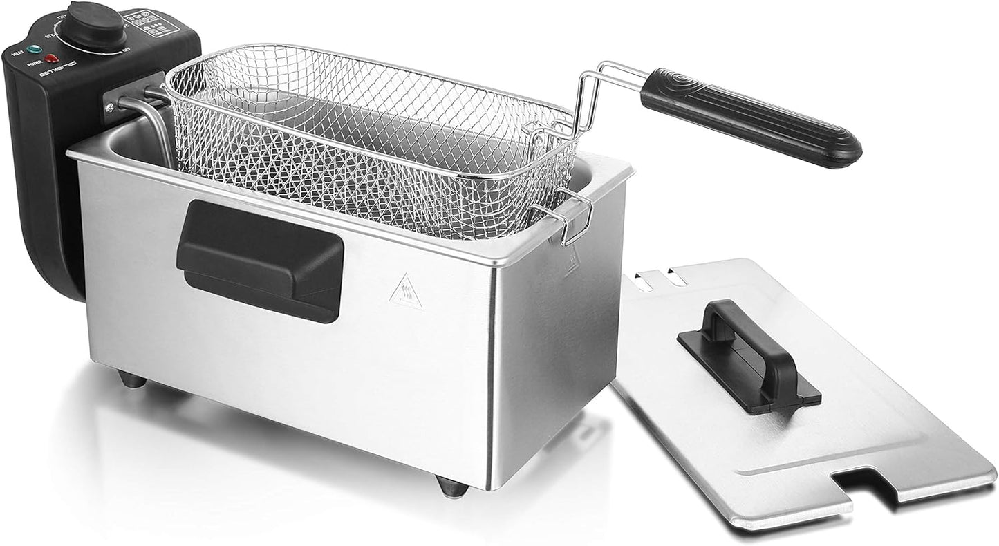Öl-Fritteuse mit Kaltzonen-Technologie, Edelstahl