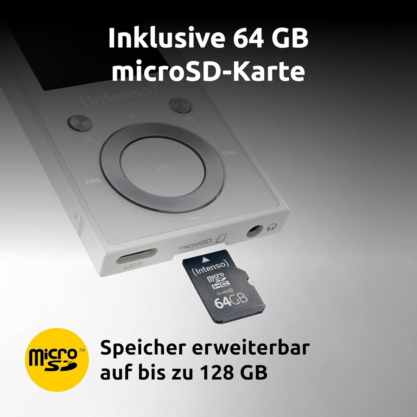 Video Scooter BT MP3 Player mit Bluetooth 5.0, weiss