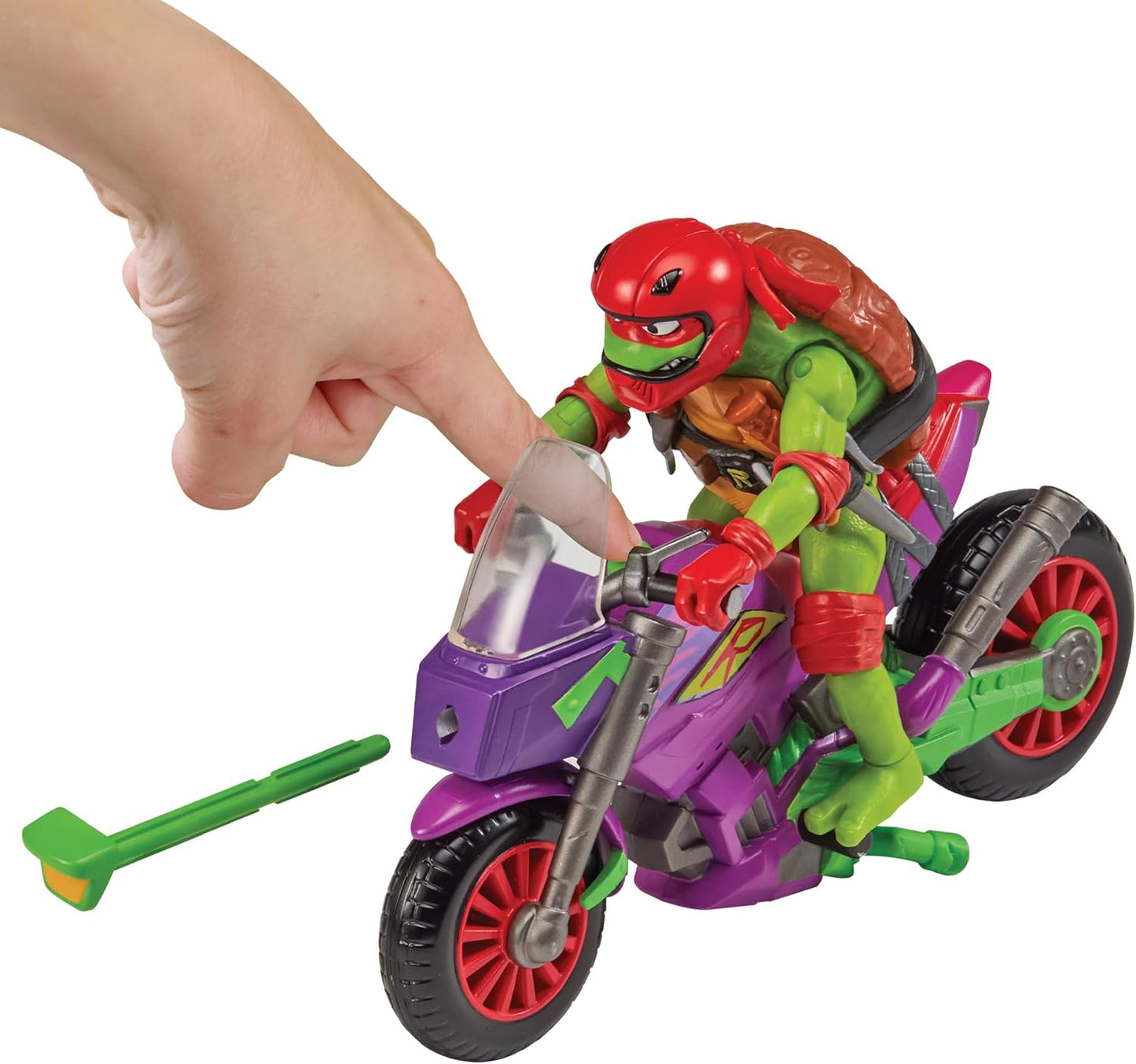 Fahrzeug mit Figur: Lila Drachen-Cycle mit Raph, Lila Drachen-Cycle mit Raph