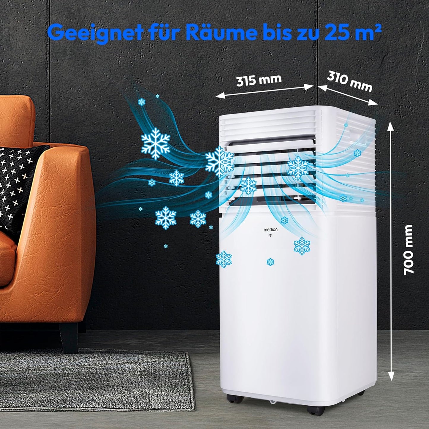 Smarte P701 Klimaanlage, Smart + Fernbedienung ; 7.000 BTU