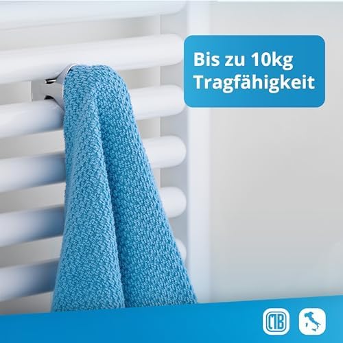 Handtuchhalter für das Badezimmer ohne Bohren, Chrom