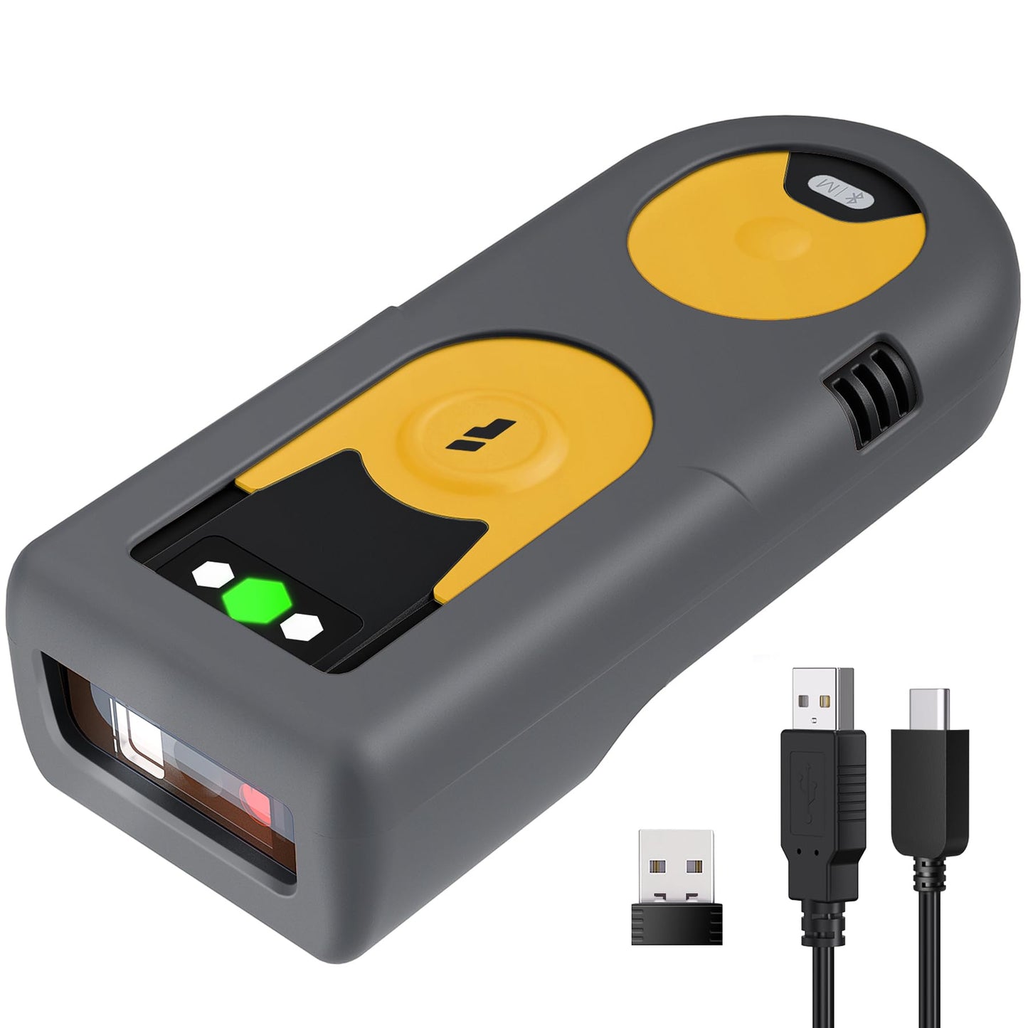 Mini Barcode Scanner BCST-42 für 2D undQR, 2D Gelb