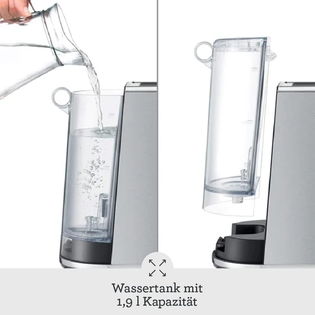 Bambino Plus Kaffeemaschine mit Milchaufschäumer, Schwarzer Edelstahl