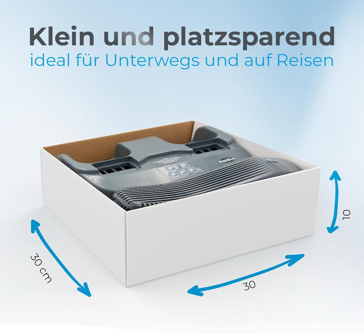Elektrischer Schuhtrockner & Schuhwärmer für Ski- und Winterschuhe, grau