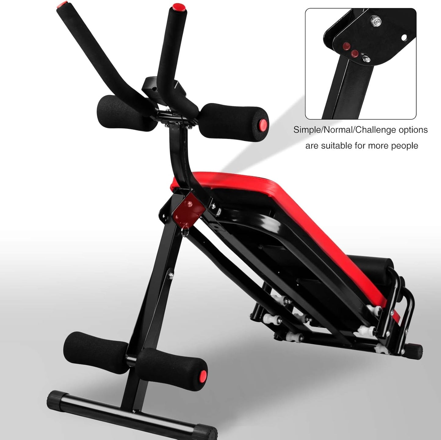 Bauchmuskeltrainer, Schwarz-Rot