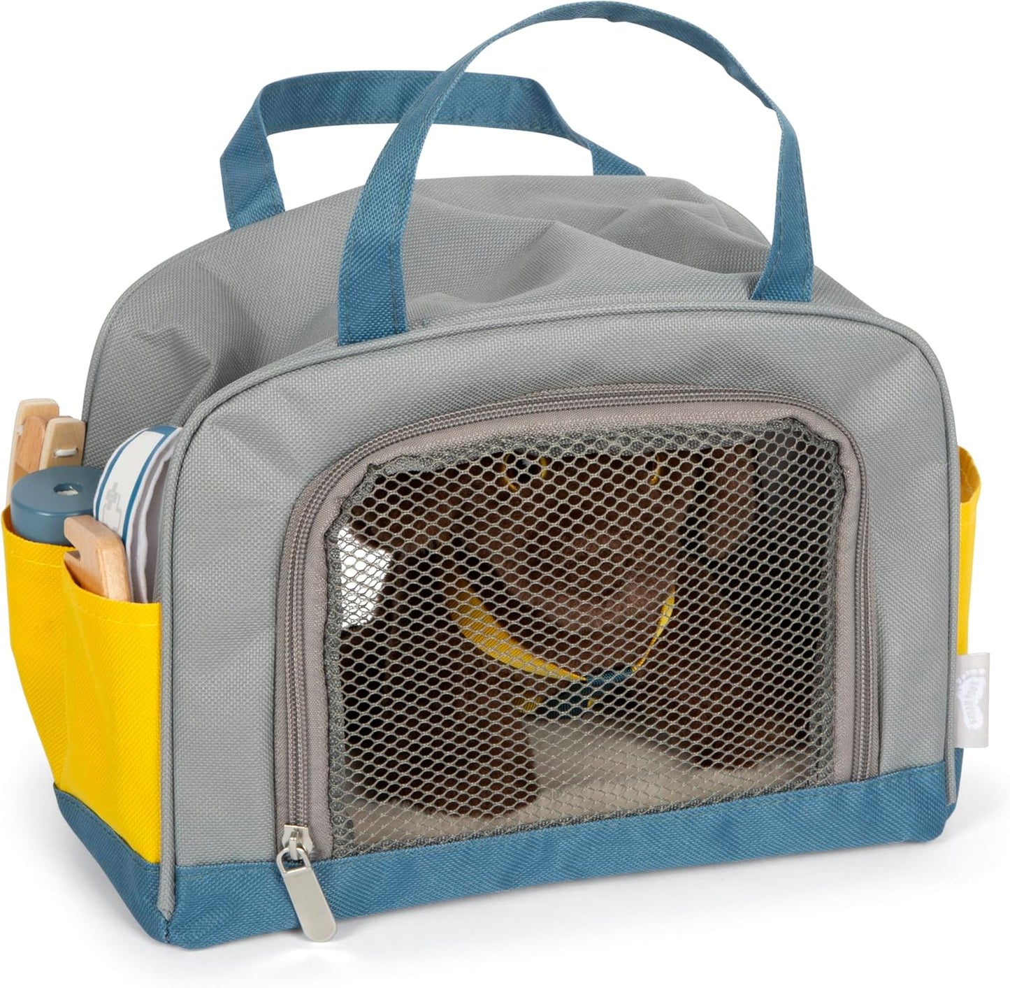 Hund mit Tasche und Pflege-Set, Hund
