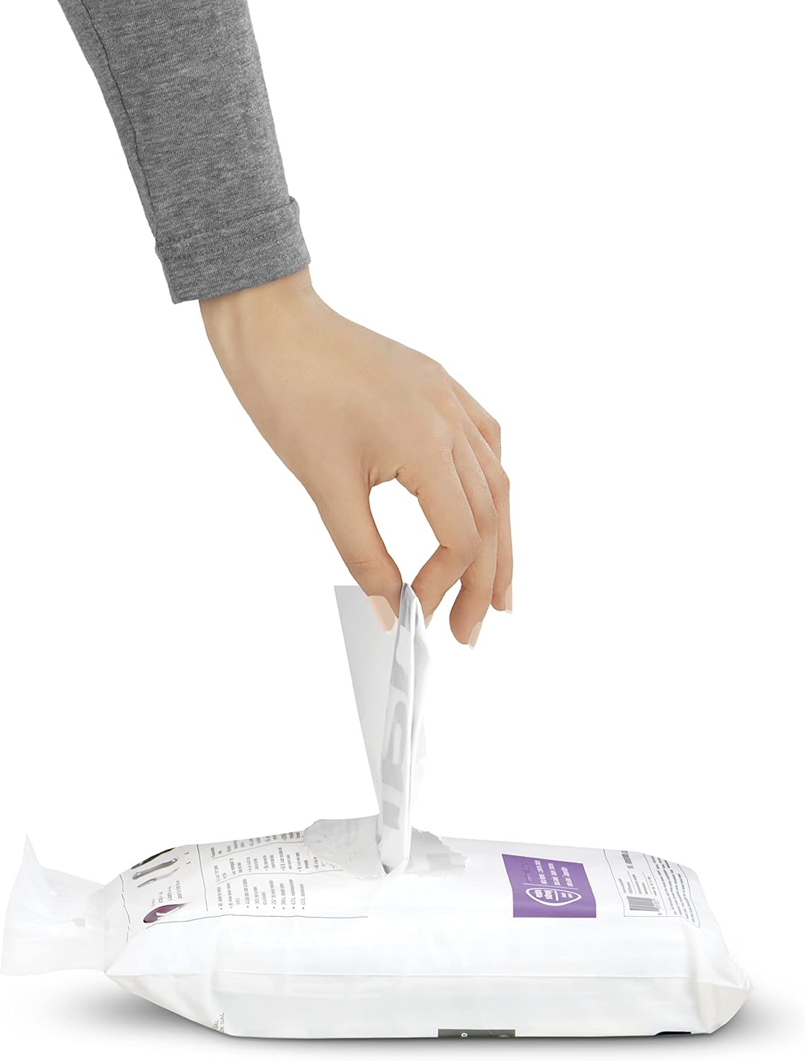 100er Pack Müllbeutel mit Kordelzuggriffe, 100 Pack, Weiss
