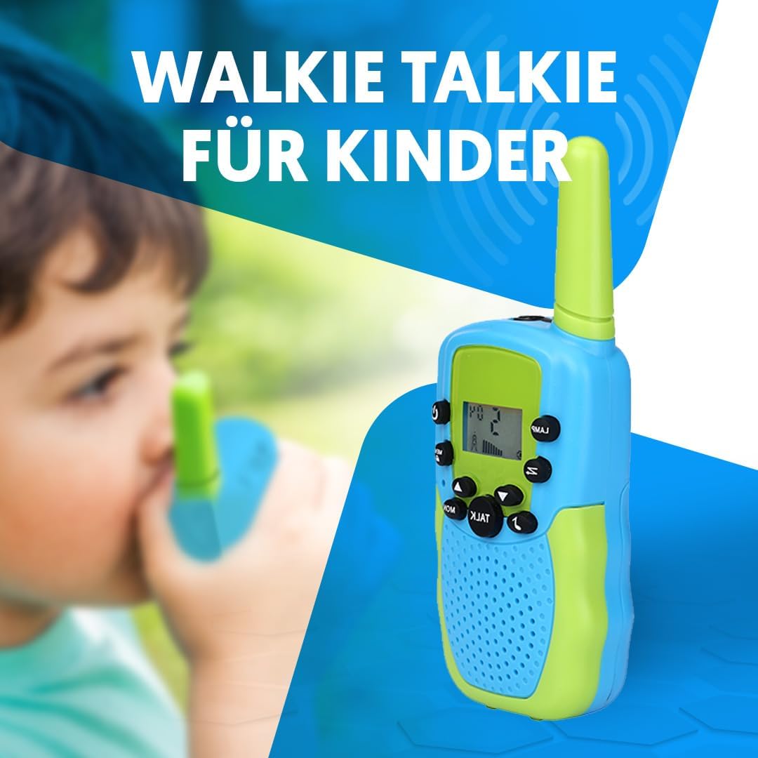 Walkie-Talkies für Kinder, Blau/Grün