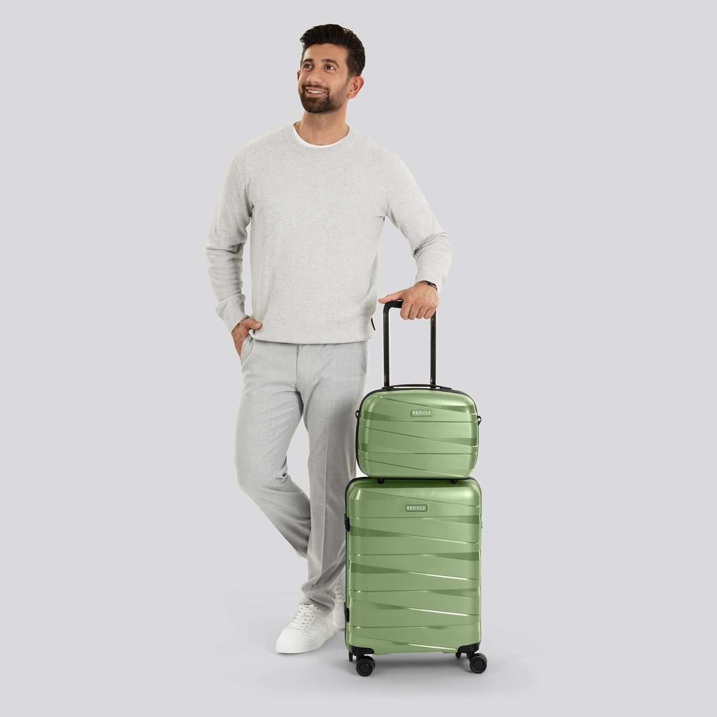 Essentials 10 Beautycase 34 cm, Green-metallic Beauty Case (34 cm)