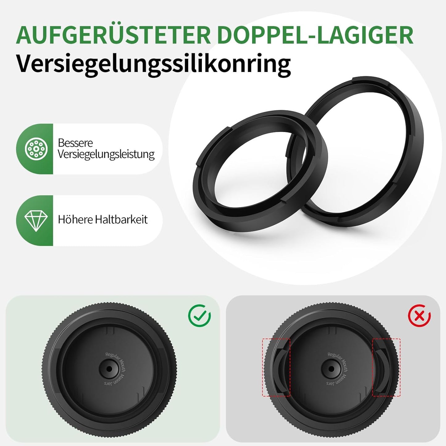 Elektrischer Vakuumierer für Einmachgläser, Schwarz