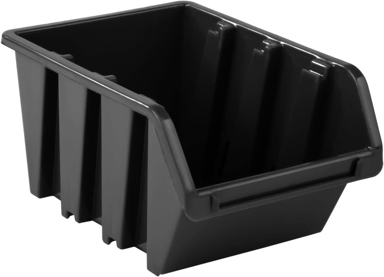 Stapelboxen Set, 10x Schwarz