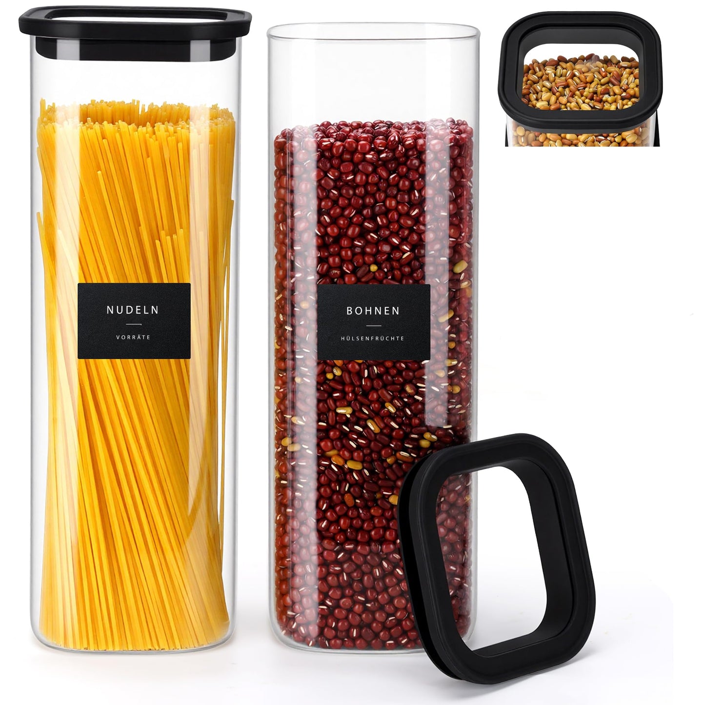 Vorratsgläser Set, 2 x 2300ml