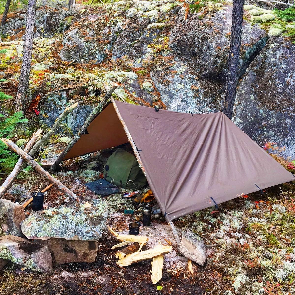 Wetterfestes Tarp, Braun