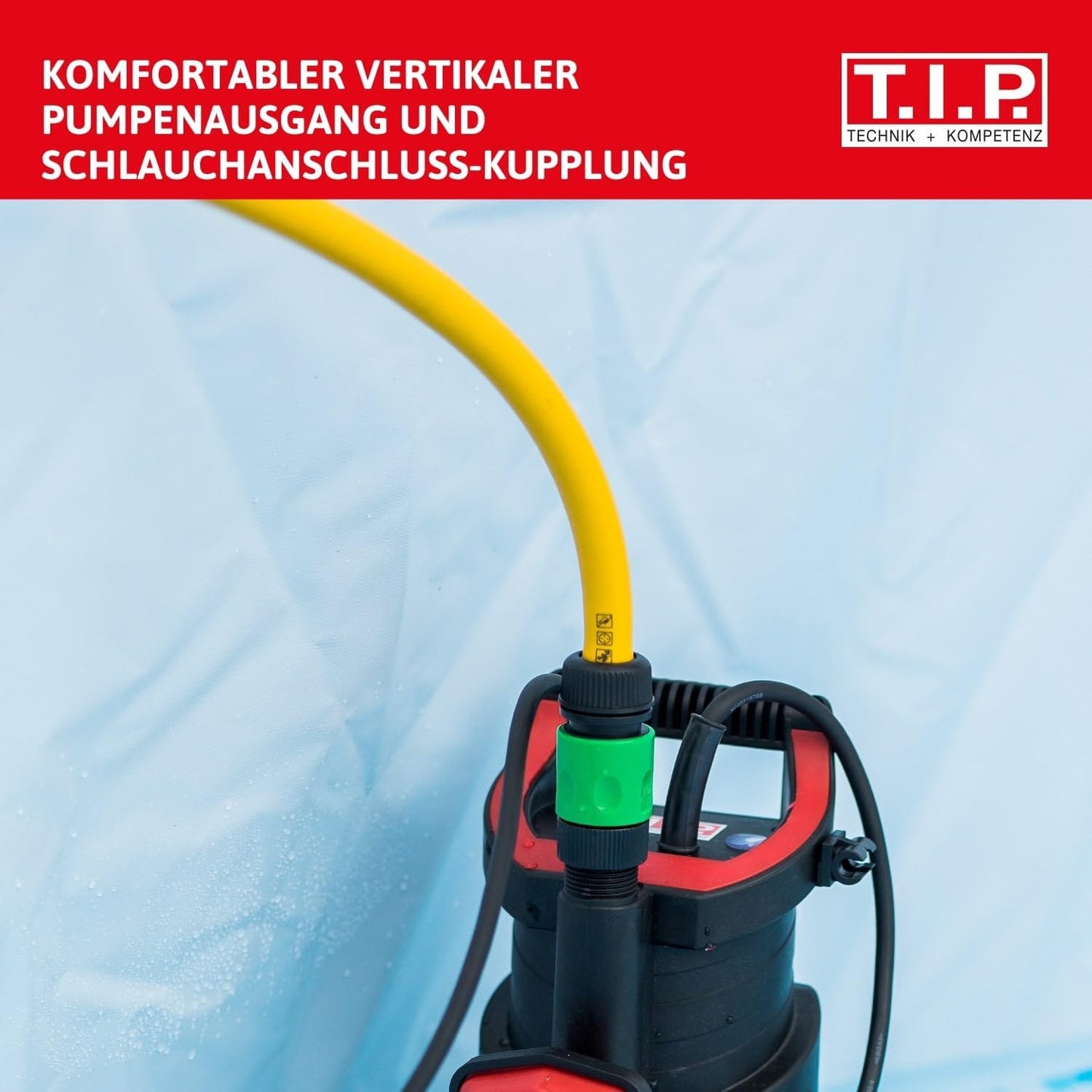 30182 Tauchdruckpumpe DrainPress 3200/24, Fördermenge 3.200 l/h Förderhöhe/Druck: 24 m / 2,4 bar Pumpe ohne Schlauch