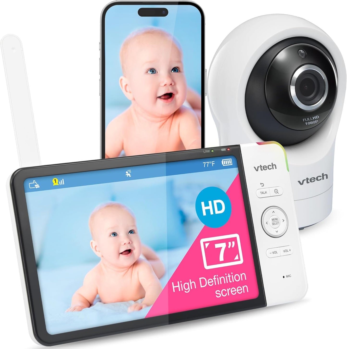 Babyphone RM7764HD mit Kamera, RM7764 7" Video