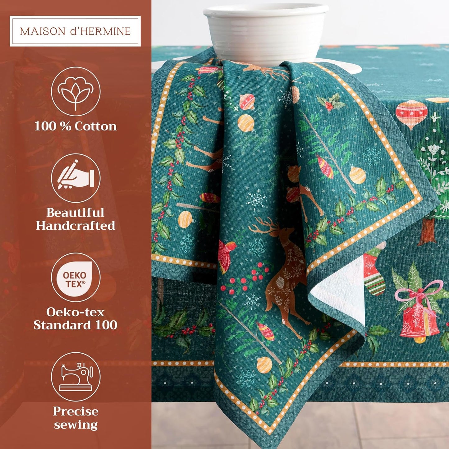Winterliches Stoffservietten-Set, 02 - Hygge Christmas