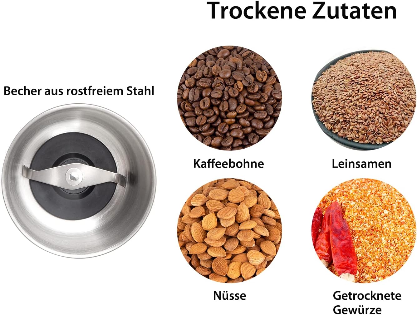Gewürz- und Kaffeemühle DM-7412N, DM-7412N