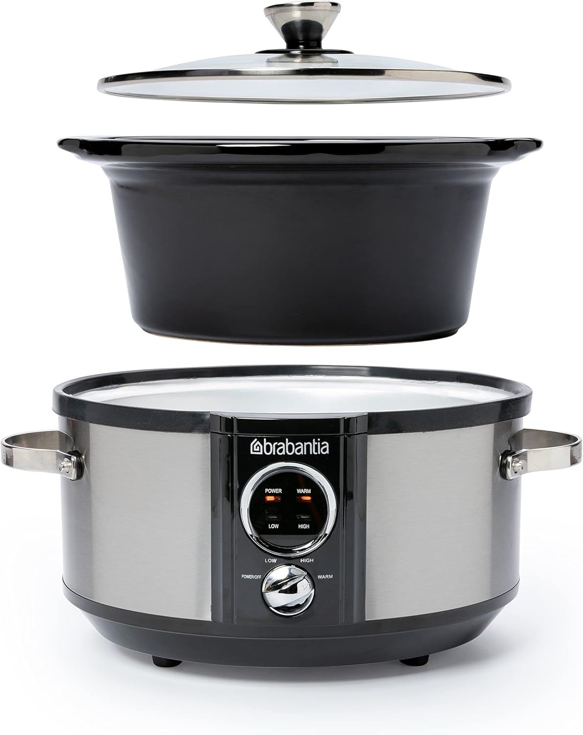 Slow Cooker mit Antihaftbeschichtung, 0.3 Liter Edelstahl