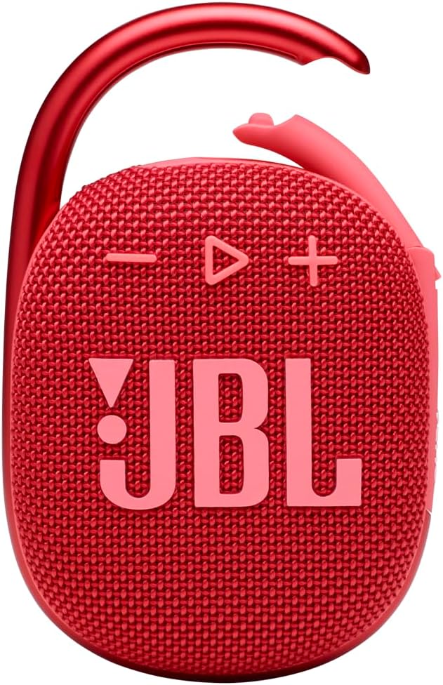 Clip 4 Mini-Bluetooth-Lautsprecher mit Karabiner, Clip 4 Rot