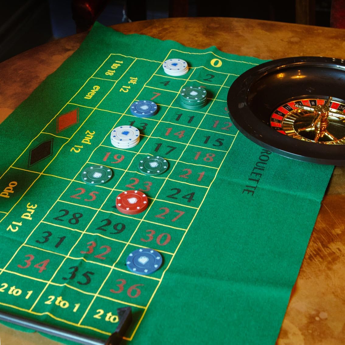 Casino Night Glücksspielset für Erwachsene, Argent