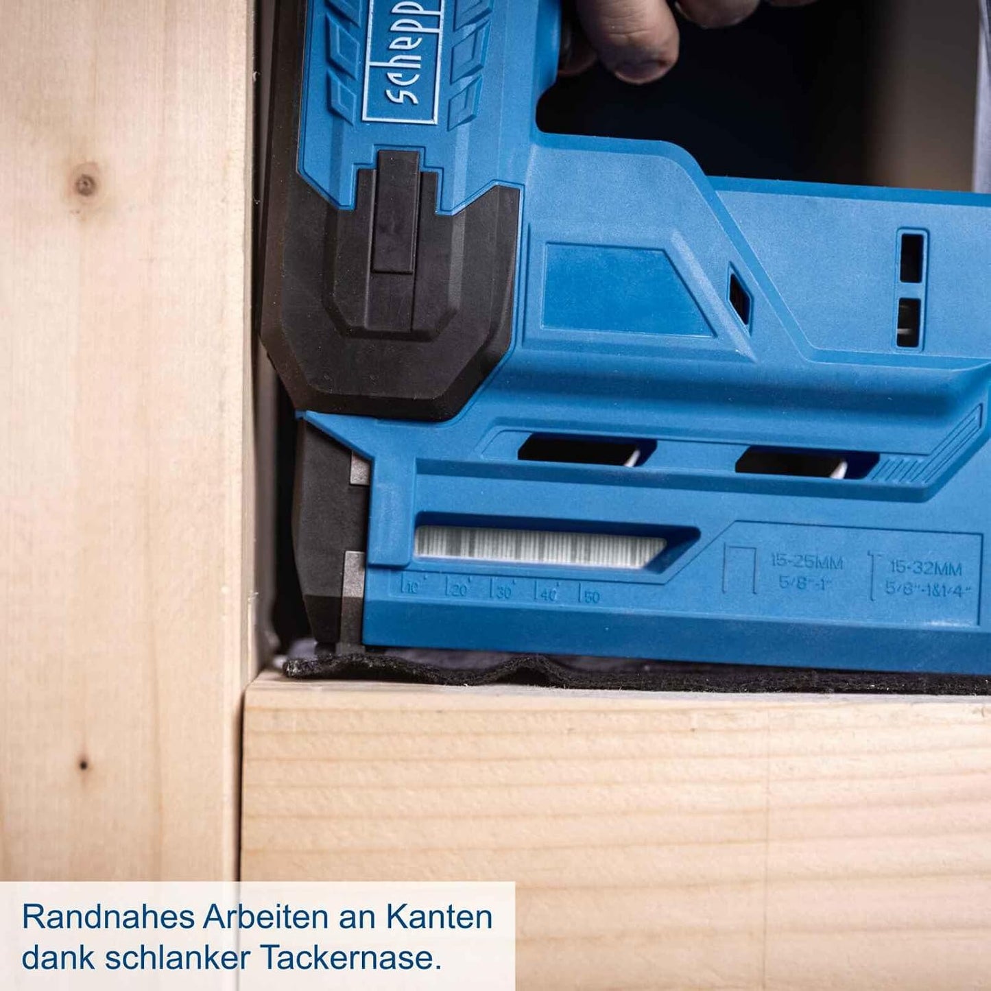 Akku-Klammer- und Nagelpistole C-NAG180-X, mit 2Ah Akku & Ladegerät