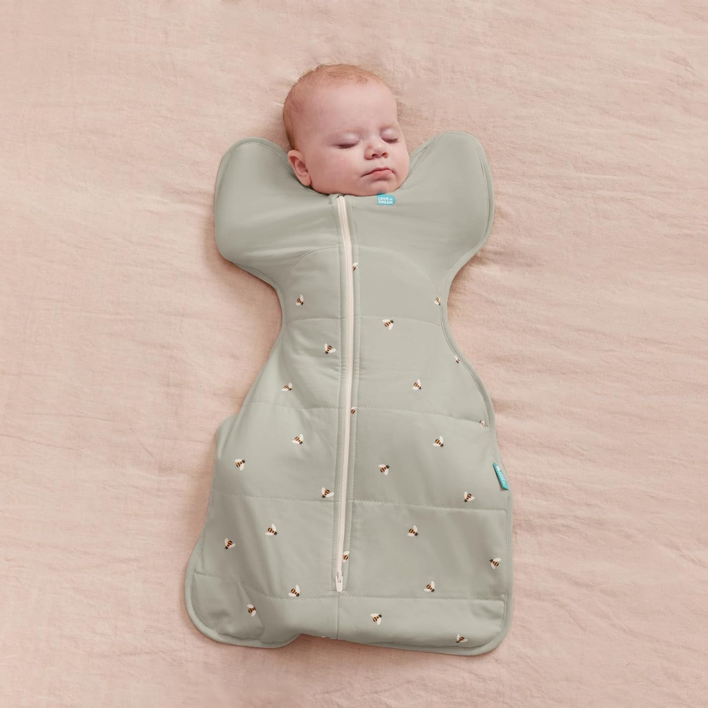 Baby-Schlafsack für Neugeborene, Neugeborene (2,2-3,8kg) Bees Olive