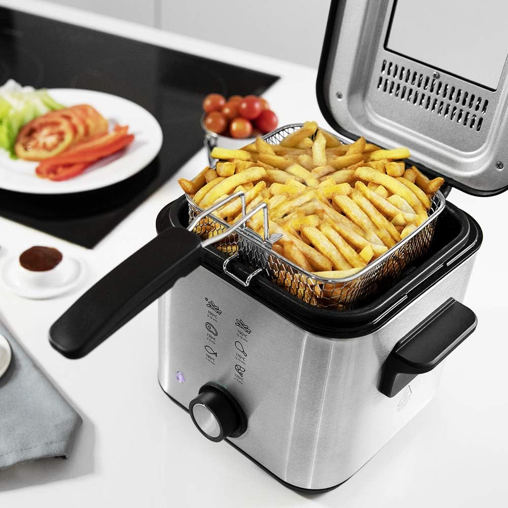CleanFry Infinity 1500 Fritteuse, Edelstahl 900 W | 1,5 L