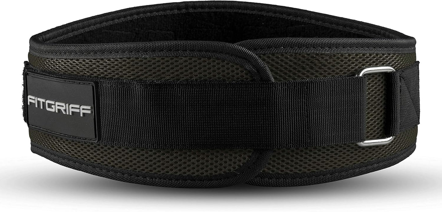 Gewichthebergürtel für Krafttraining, Army Green 97cm - 108cm Bauchumfang (X-Large)