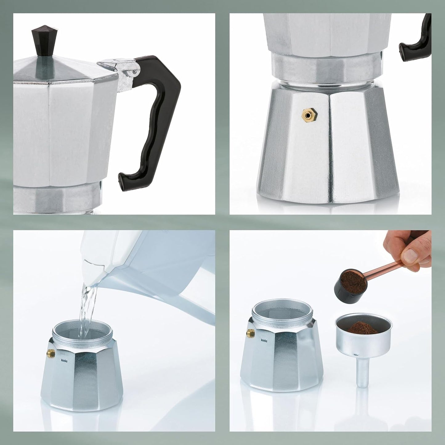 Espressokocher Italia, 450 ml