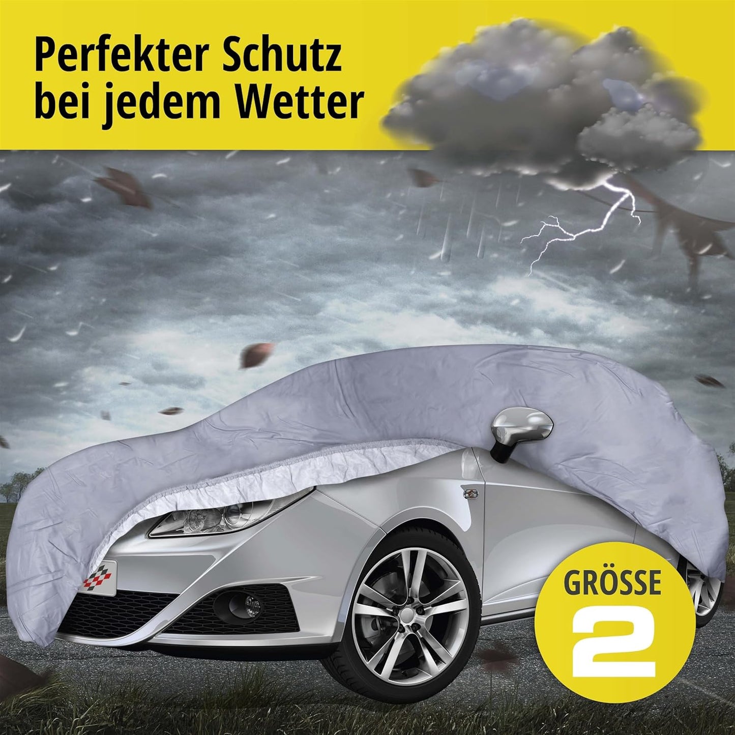 Autoabdeckplane All-Weather 2, Größe 2: 3,9x1,7x1,6m (LxBxH)