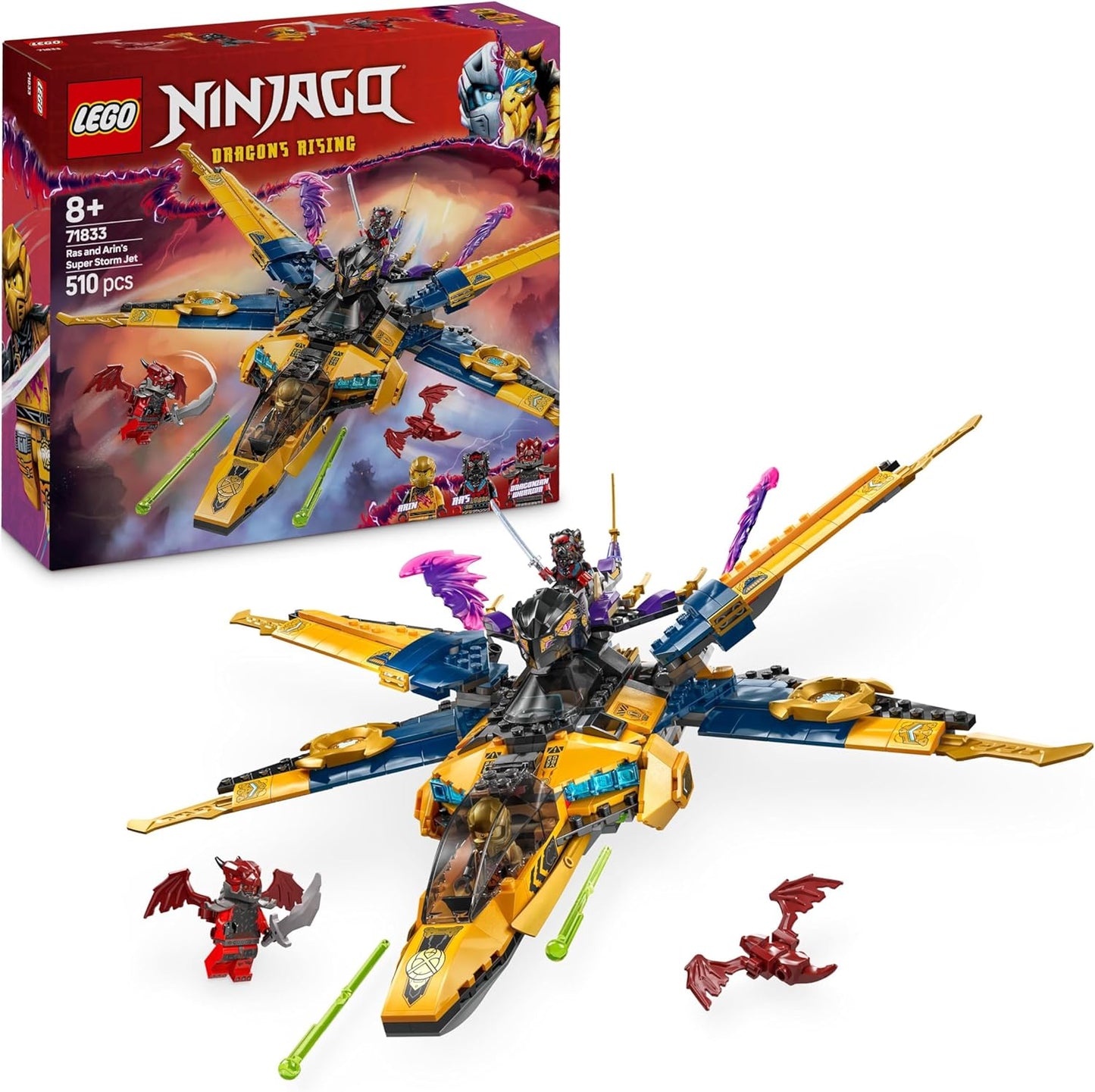 NINJAGO - Ras und Arins Super-Sturmflieger (71833)