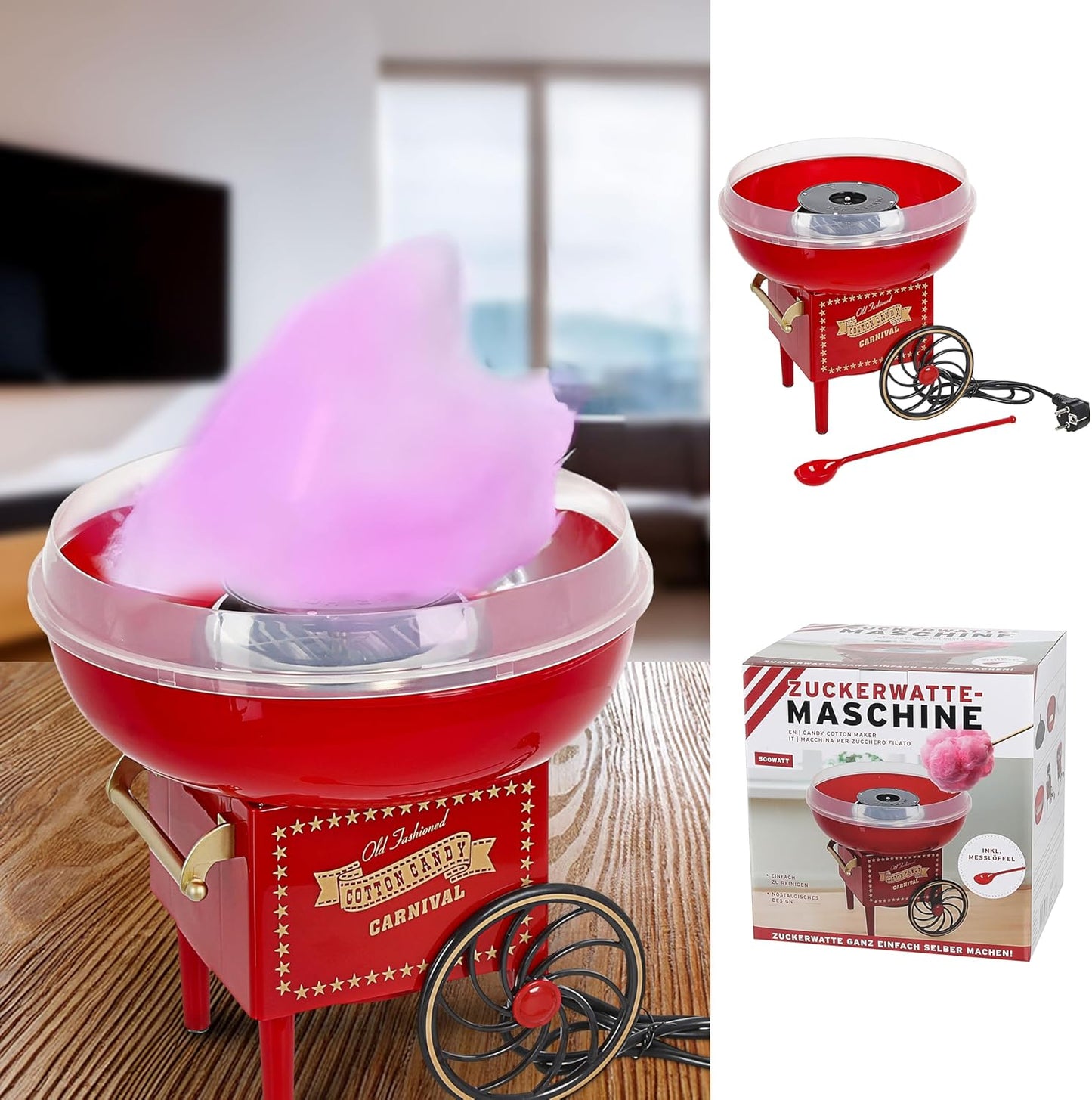 Retro Zuckerwatte-Maschine