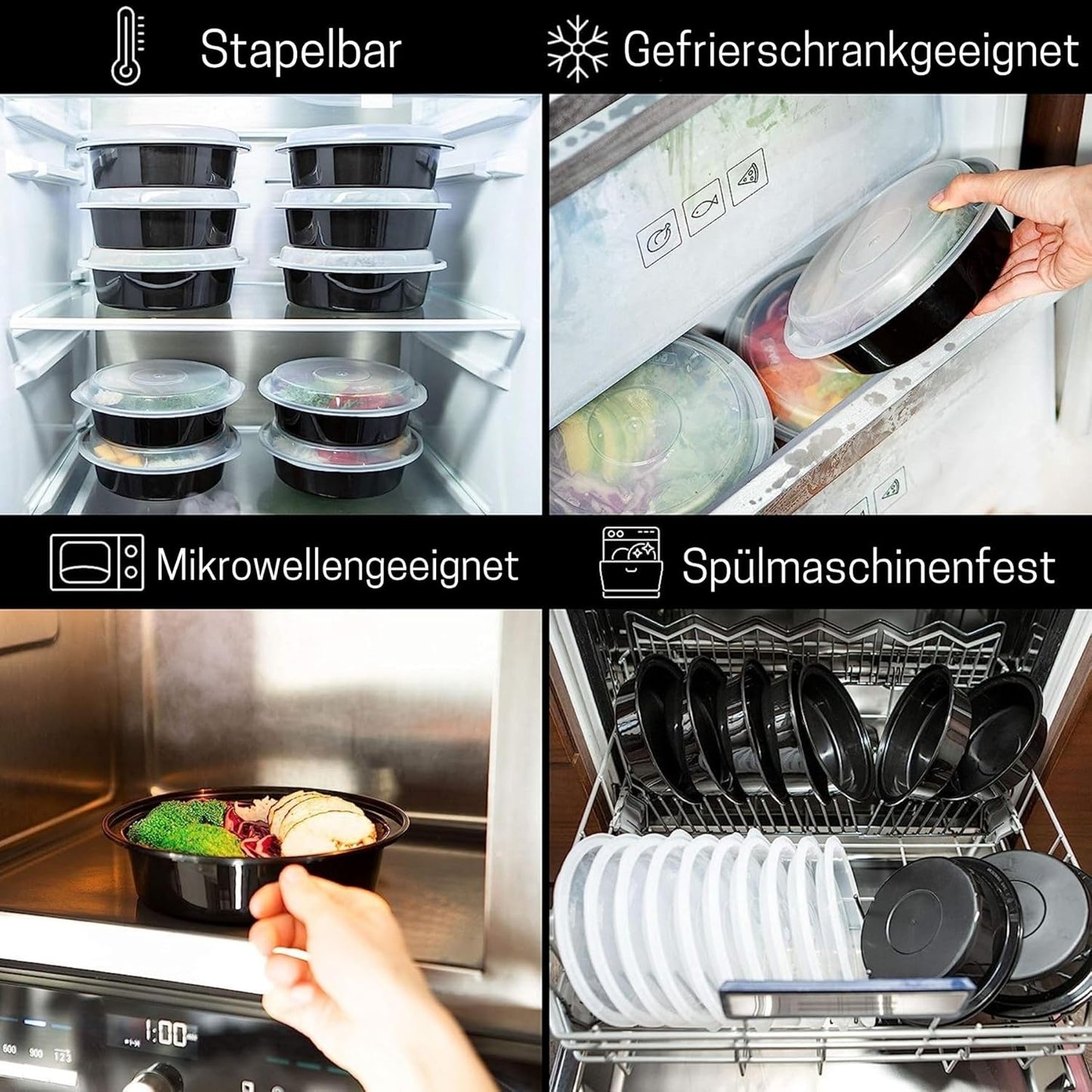 Runde Meal Prep Container (30 Stück), 30 pack