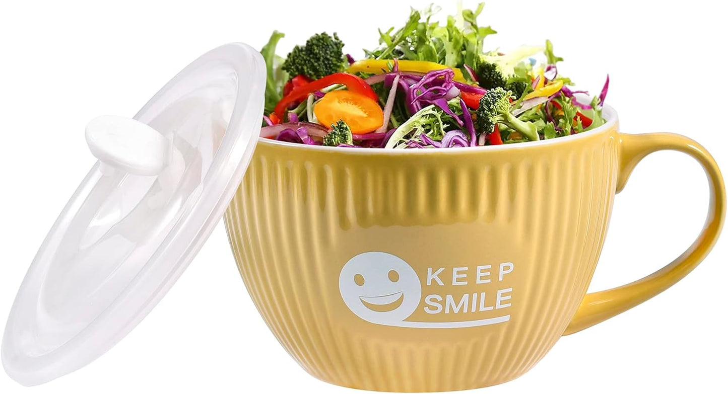 Keep Smile - Suppentasse, Yellow