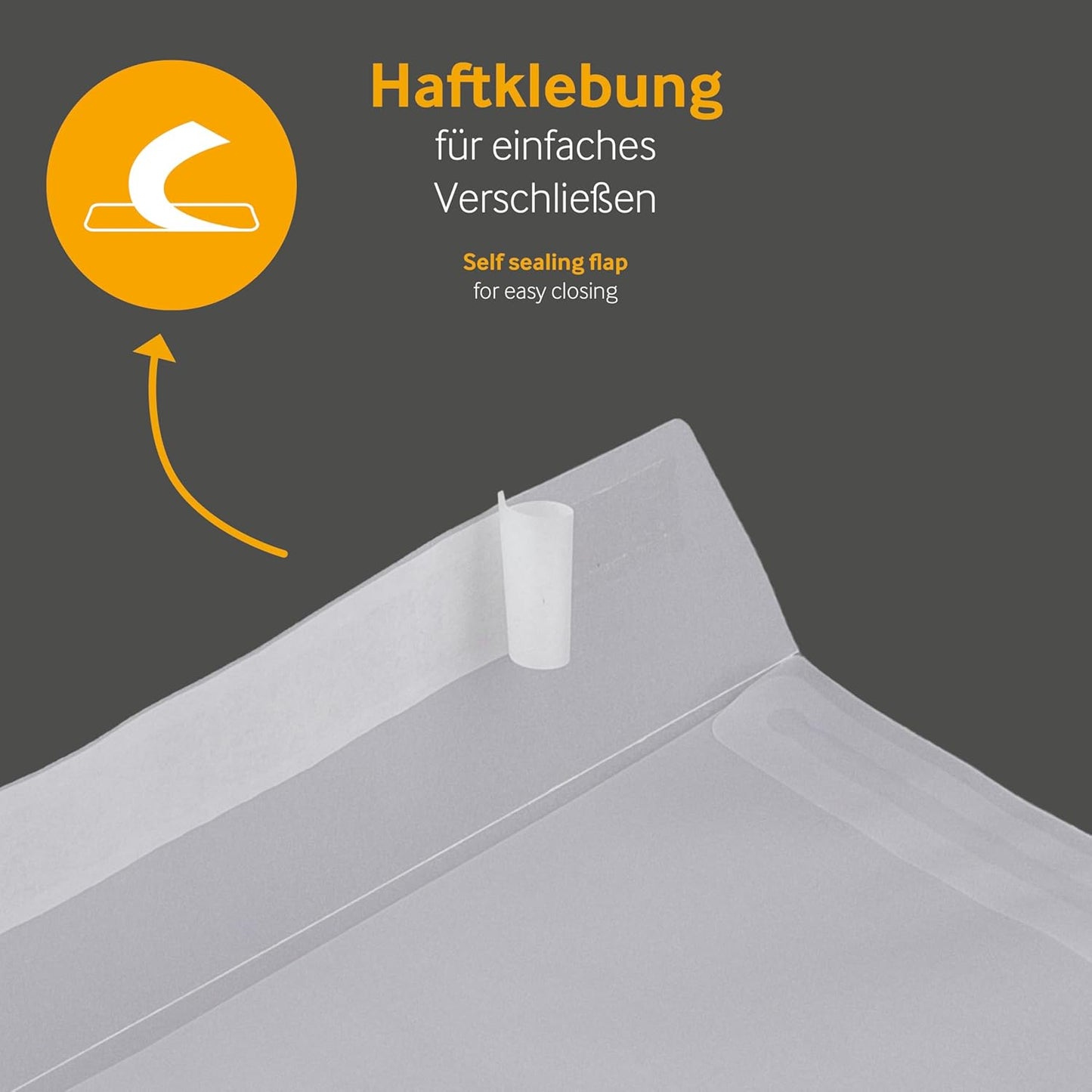 Transparente Versandtaschen DIN B5, 100 Stück, ohne Fenster, DIN B5 Transparent-Weiß