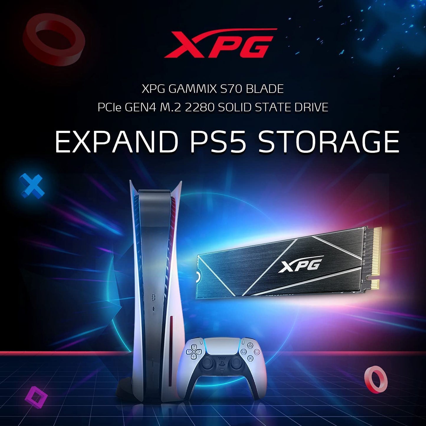 XPG GAMMIX S70 BLADE 1 TB, SSD, 1 TB S70 Blade (7400MB/s)