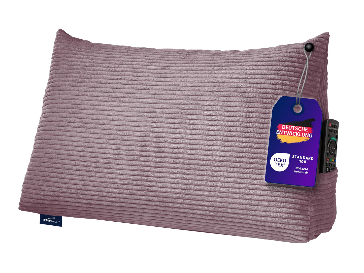 Cozy Rückenkissen, Altrosa Kord (100% Polyester)