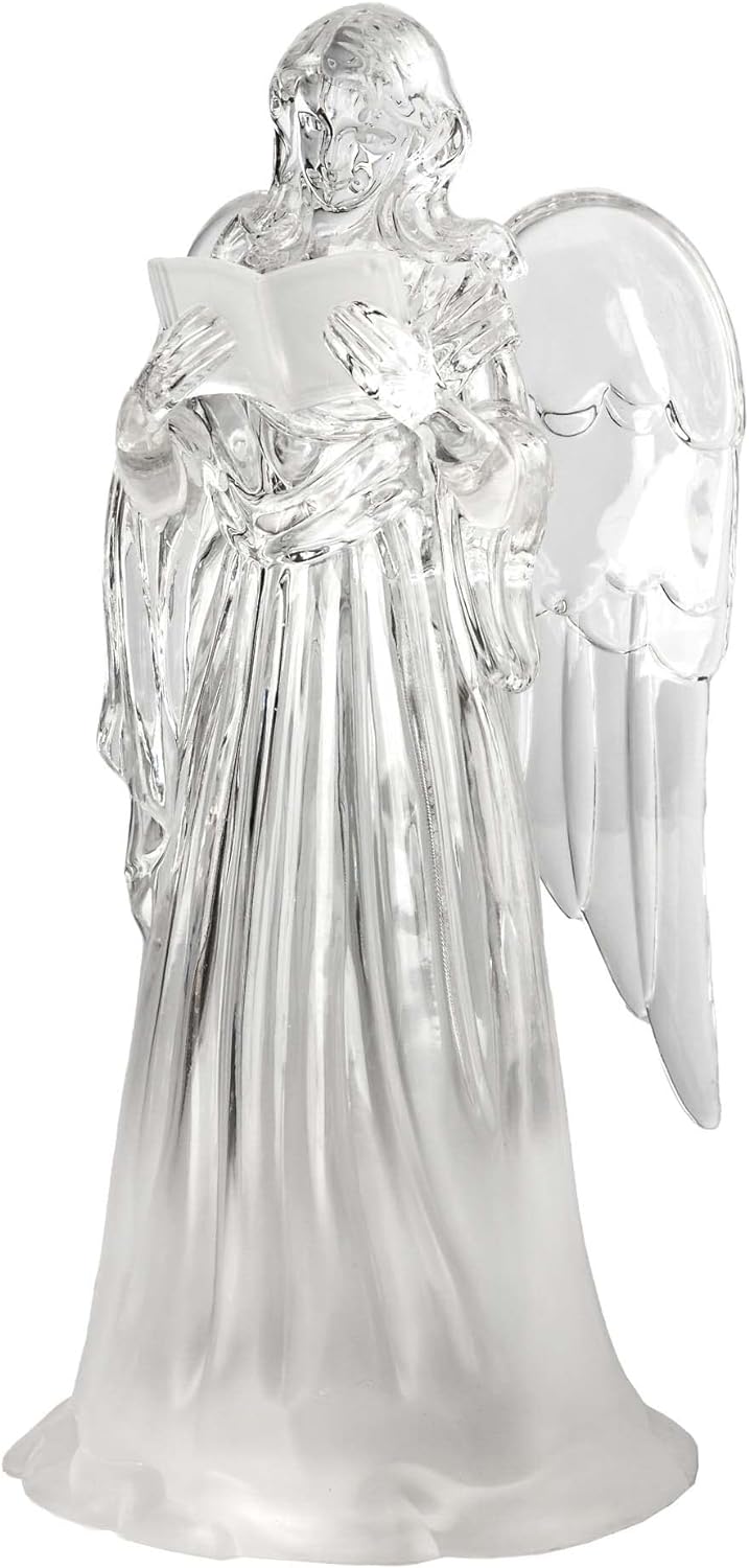 LED Engel Figur, Engelsfigur mit Buch