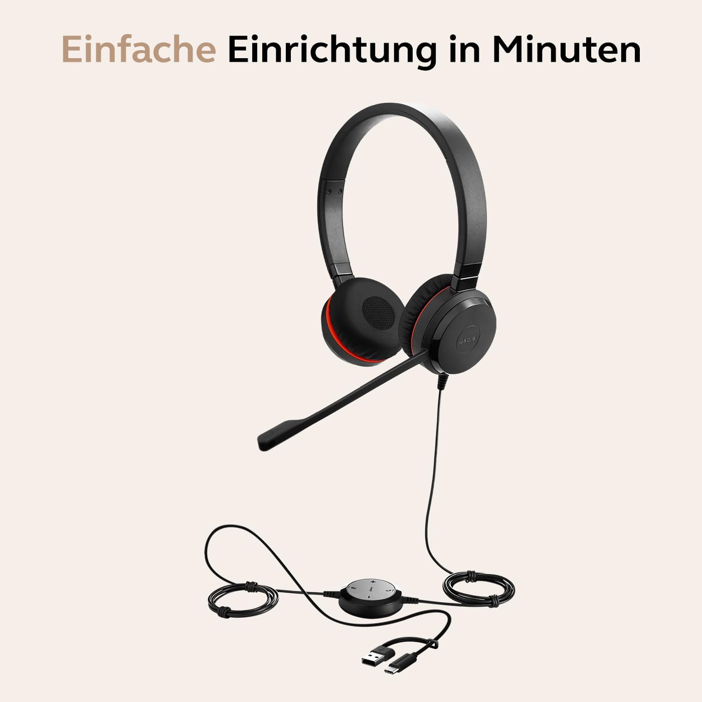 Evolve 20 SE Stereo Headset für VoIP Softphone