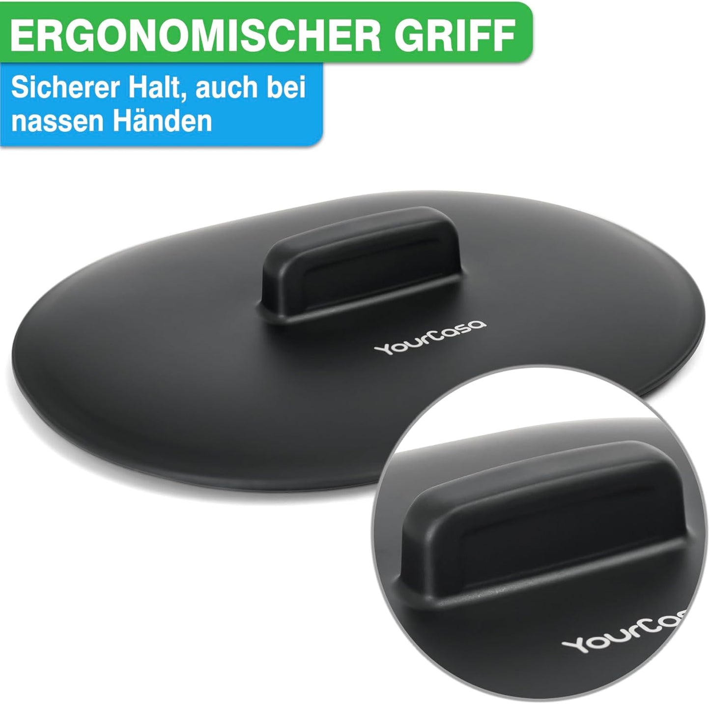 Geruchsdichter Komposteimer, 3,6 Liter Schwarz
