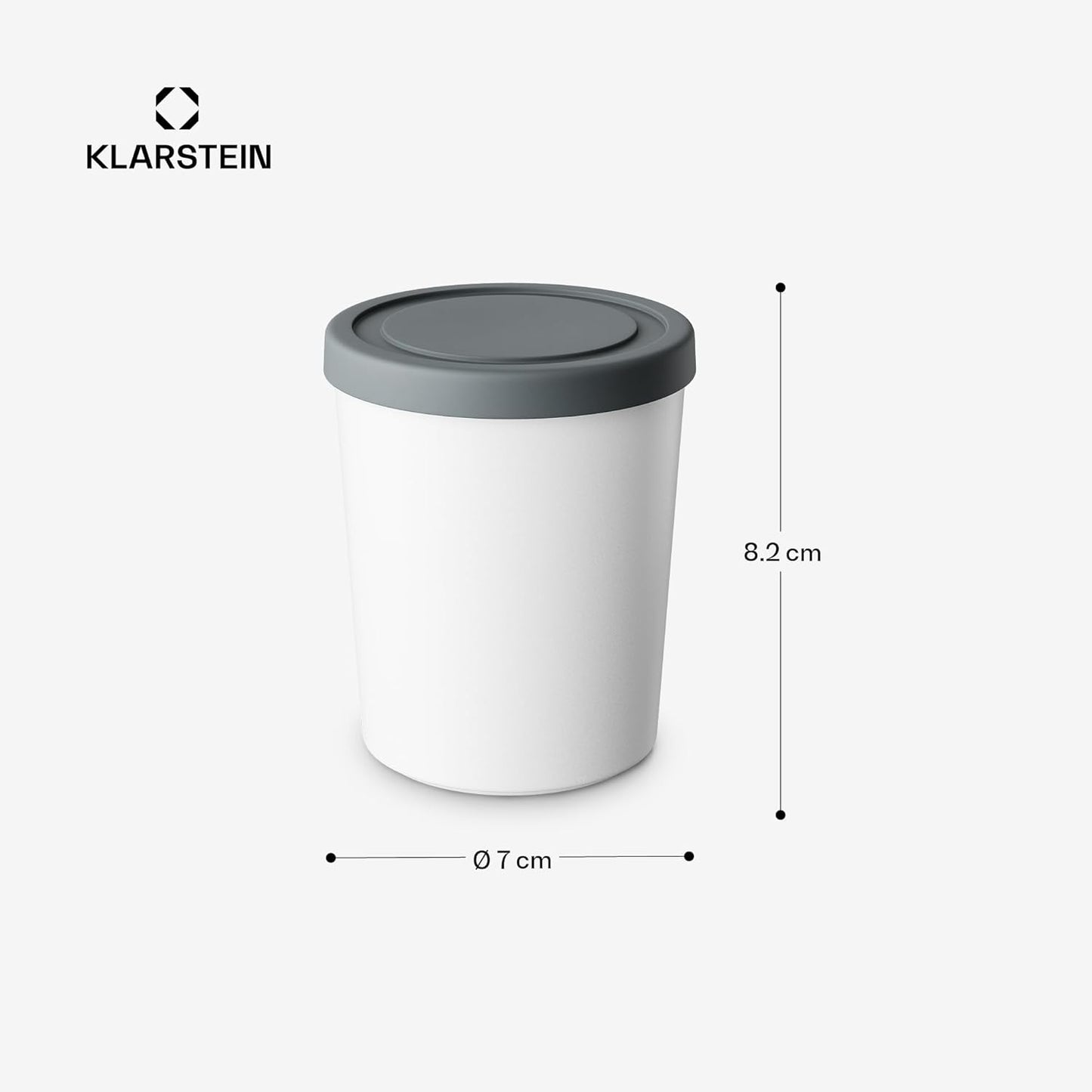 Eisbehälter 4er-Set für Speiseeis, 180ml Behälter