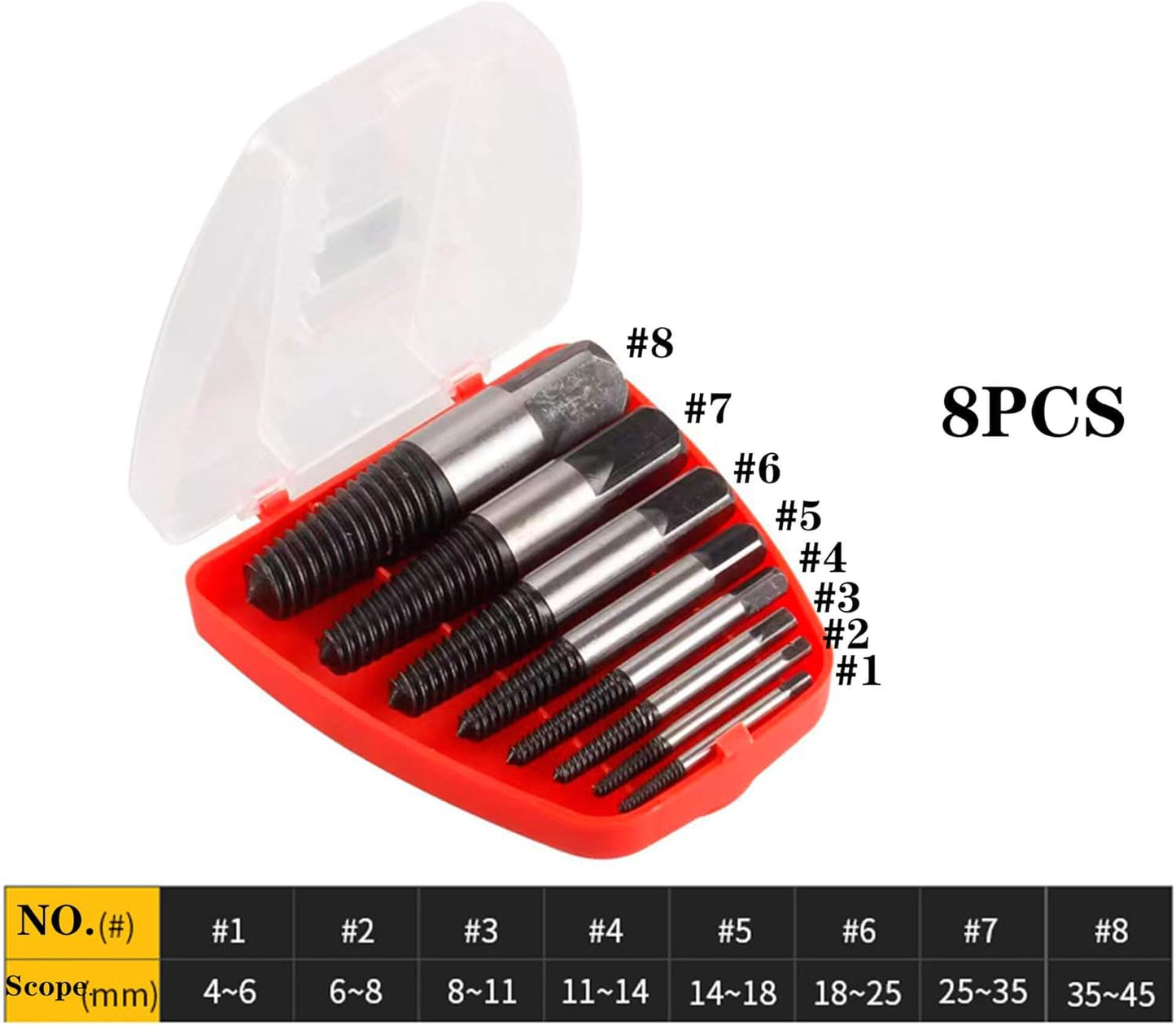 8-teiliges Schraubenausdreher Set