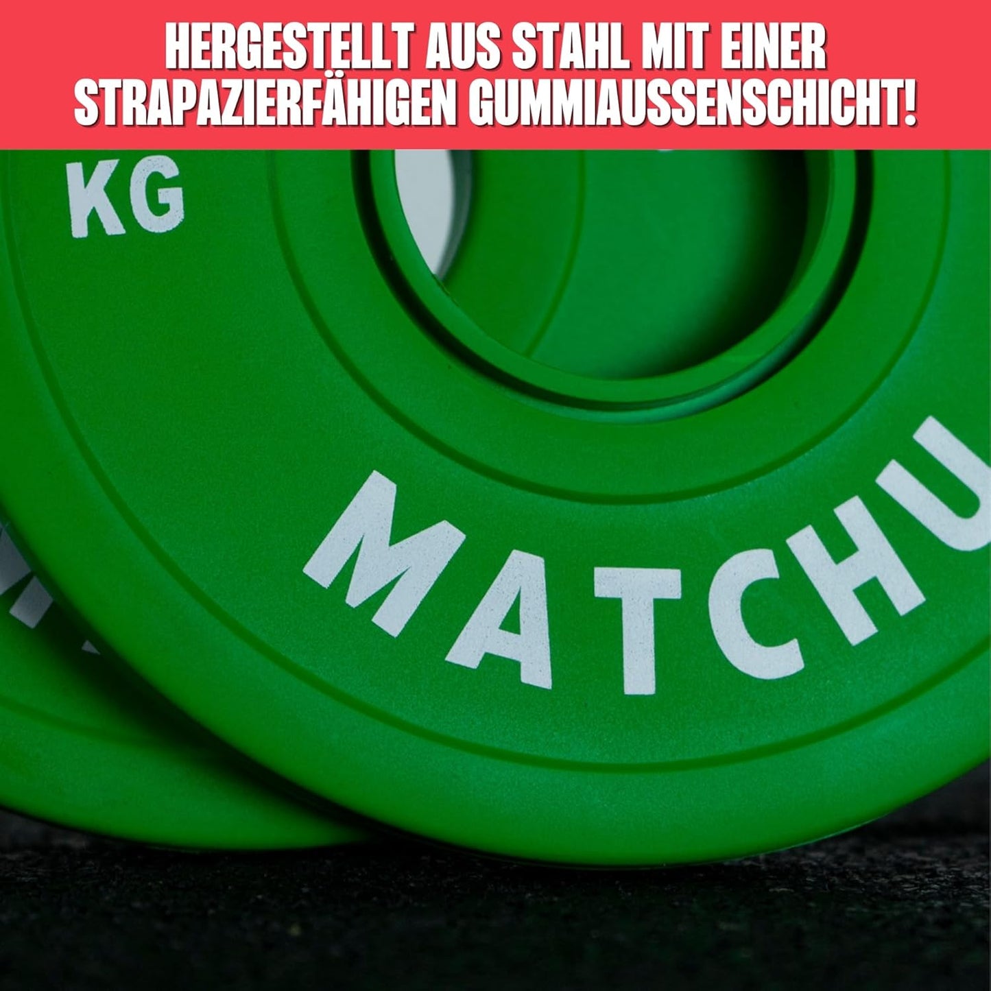 Fractional Plates - Mini Hantelscheiben (2 Stück), Grün - 1 KG
