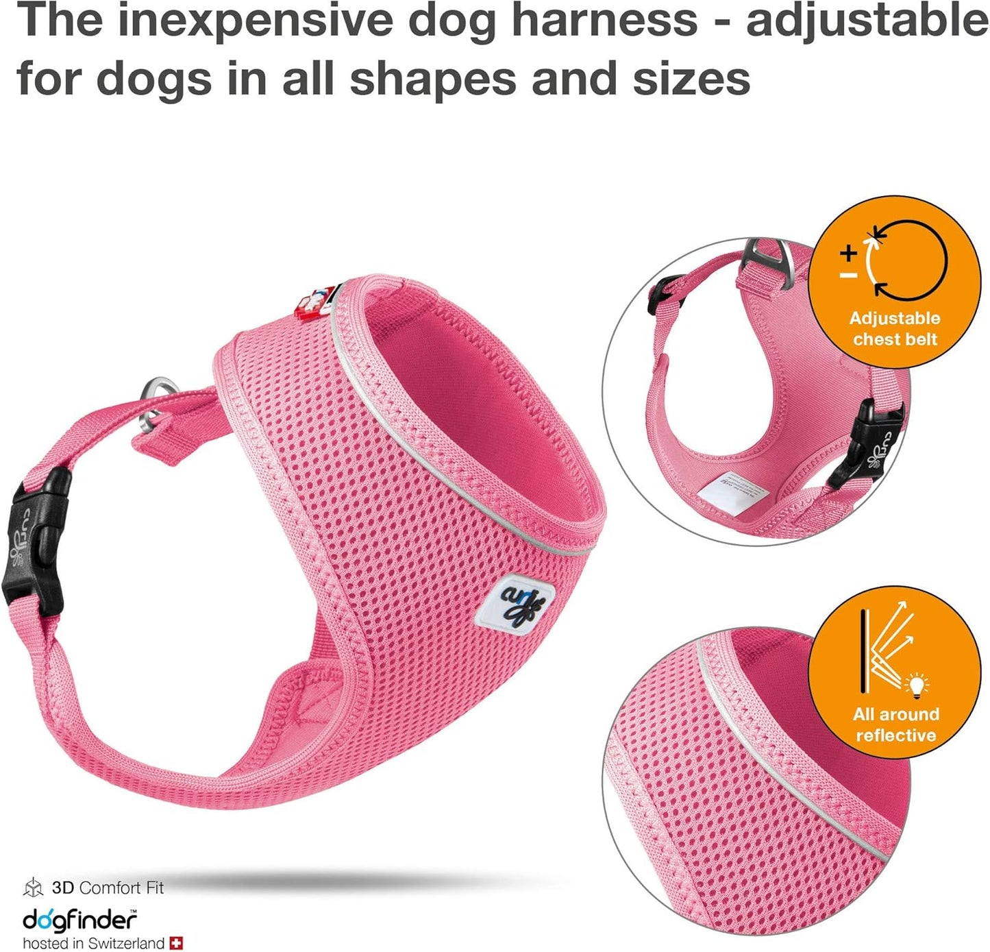 Hundegeschirr, XS rosa